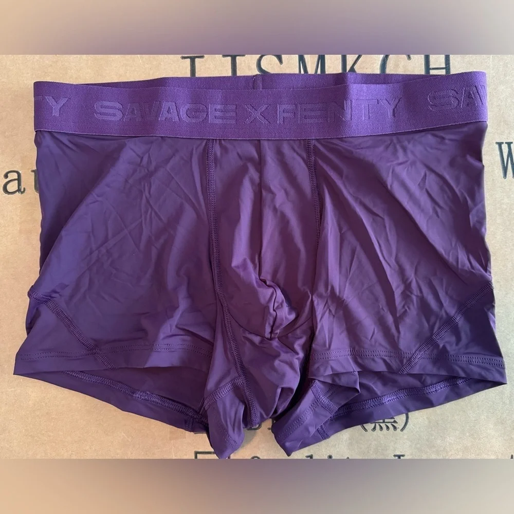 Savage X Fenty Shadow Fit Trunks in Midnight Purple